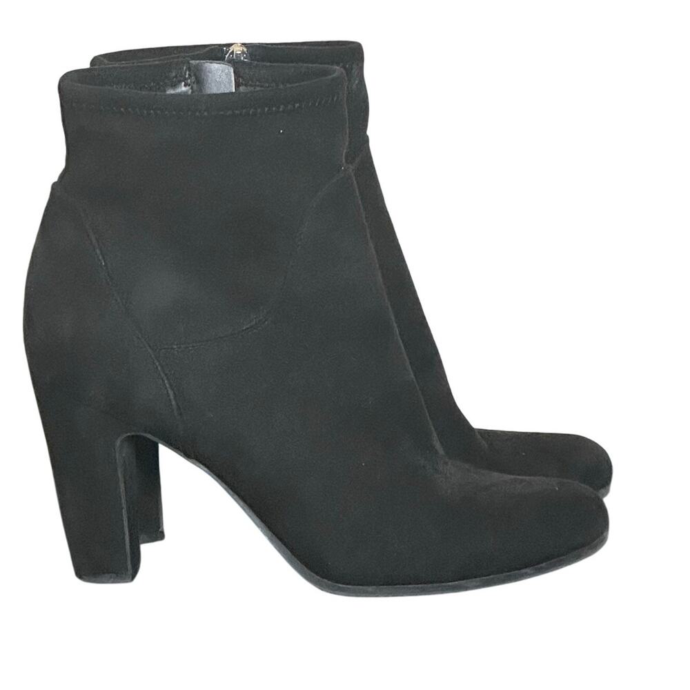 Sam Edelman Black Suede Leather Booties Boots Size 9